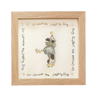 Circus Pastel Dog Juggling