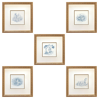 Toile Set in Blue